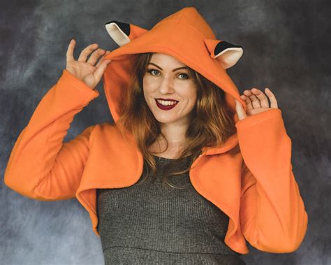 Fox / Kitsune Cosplay Costume Hoodie shrug Style - Etsy