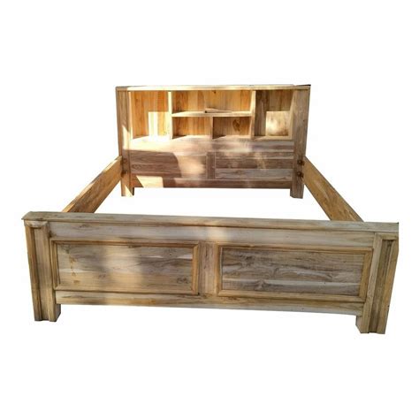 King Size Teak Wood Double Bed Frame Without Storage At Rs 24000piece
