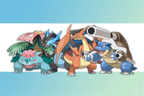 Pokemon Mega Evolution Charizard Blastoise Venusaur