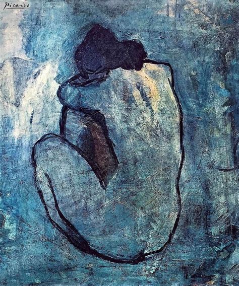 Blue Nude 1902 By Pablo Picasso