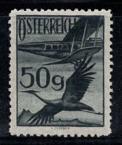 Österreich 1925 Mi 477 Ungebr MH 100 Flugpost Vögel 50 S eBay