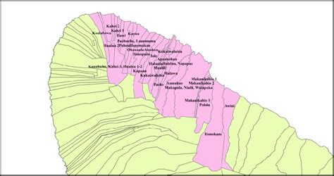 Map of north Kohala, Hawai'i Island, featuring northeastern (windward ...