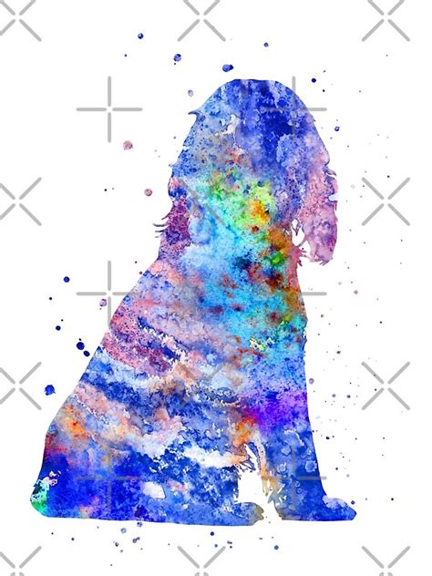 "English Cocker Spaniel, watercolor Cocker Spaniel, Cocker Spaniel" by Rosaliartbook | Redbubble