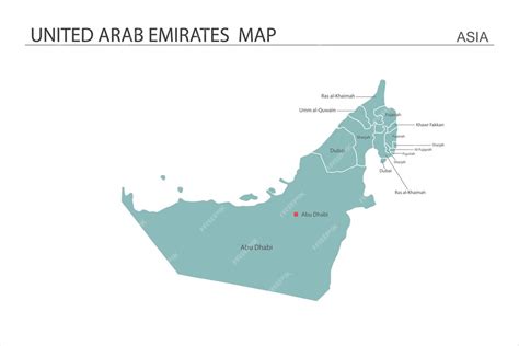 Premium Vector | Uae tmap vector illustration map have all province and ...