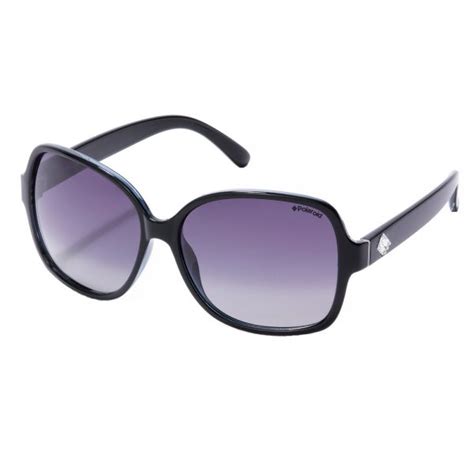 Womens Black Polaroid Polarised Stylish Sunglasses Ooka