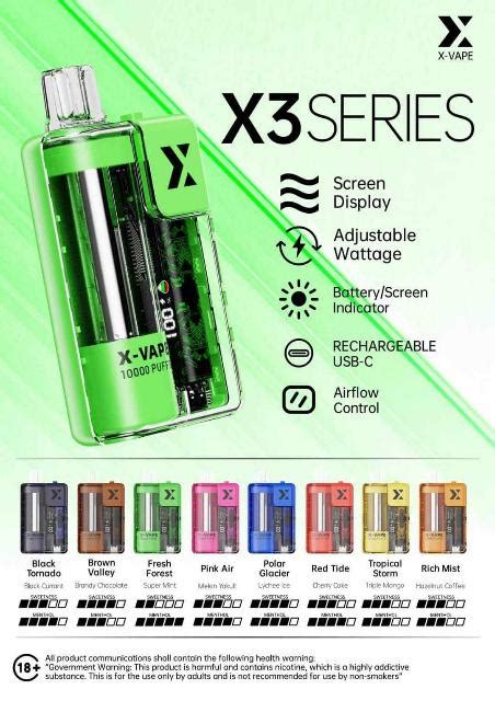 X Vape Xvape X3 10000 Puffs Wvph Vs