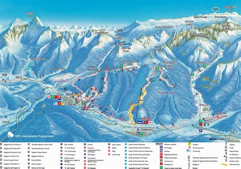 Mappa Impianti E Cartina Delle Piste Skirama Tarvisio Monte Lussari