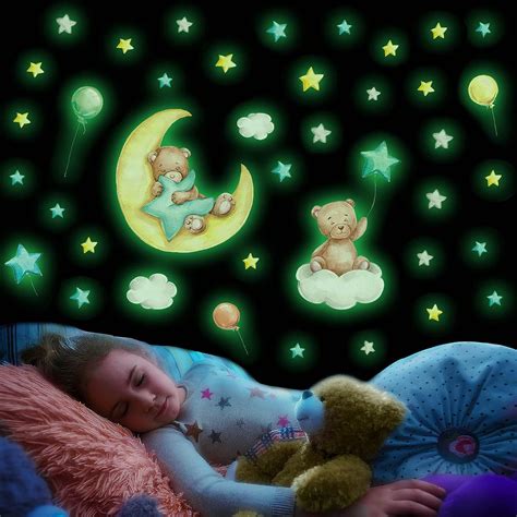 Stickers Mural Ourson Lumineux Ours Lumineuses Wall Stickers