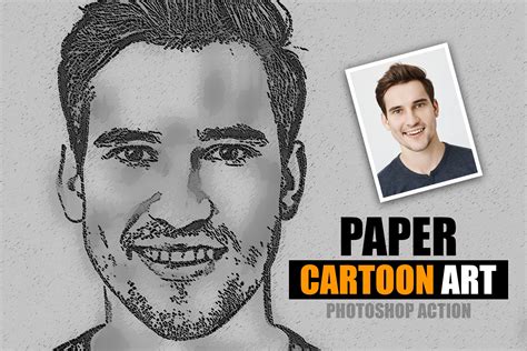 Paper Cartoon Art Photoshop Add Ons Creative Market