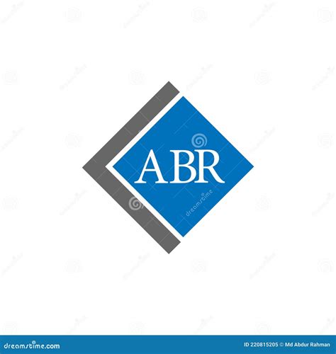 Abr Letter Logo Design On White Background Abr Creative Initials