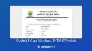 Contoh Sktm Kip Kuliah Syarat Membuat