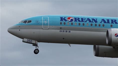 Korean Air Boeing Max Hl Landing And Takeoff Narita Airport