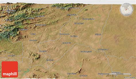 Satellite 3D Map of Thohoyandou