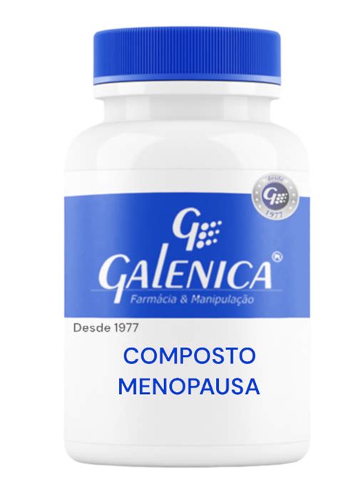 Composto para Menopausa 60 cápsulas 30 Doses Diminui Sintomas da