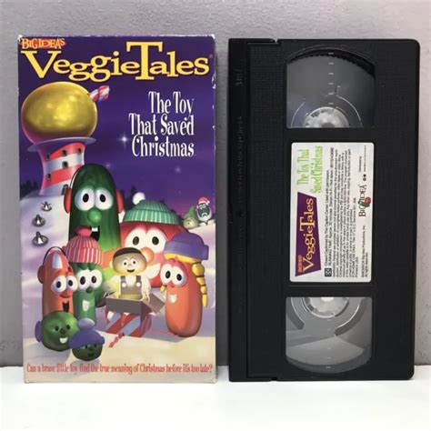 VEGGIETALES THE TOY That Saved Christmas VHS Video Tape Kid Christian