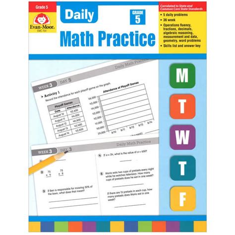 Teachersparadise Carson Dellosa Education Math 4 Today Workbook Grade 4 Cd 104974