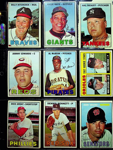 Lot Detail 1967 Topps Baseball Near Complete Set W Stars HOFers