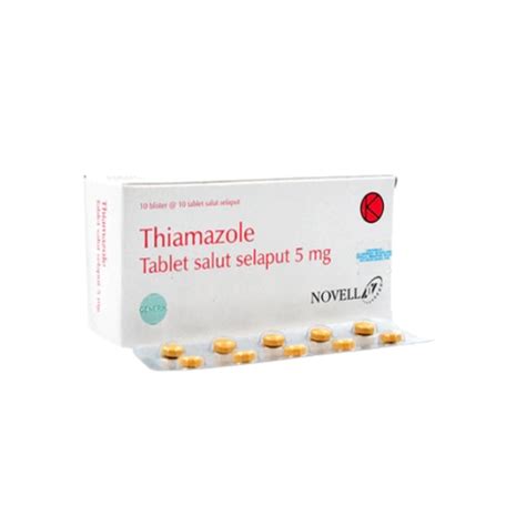 Thiamazole 5 Mg 10 Tablet Novell Manfaat Kandungan Dosis Dan Efek