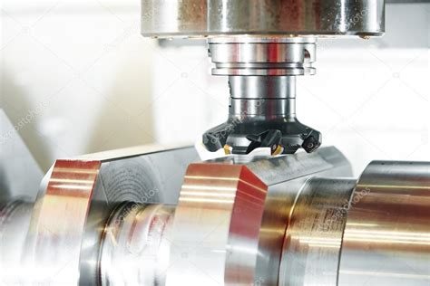 Cnc Metal Working Machining Center With Cutter Tool Stock Photo