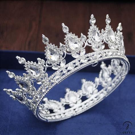 Crystal Vintage Royal Queen Tiaras And Crowns Wedding Jewelry