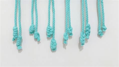 Macrame Knots To Finish Your Hanging Cords Macrame End Knots Youtube