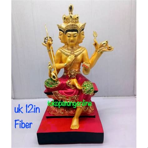 Jual Patung Buddha Thailand Si Bin Hut Semienfo Buddha 4 Muka 12in