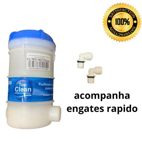 Refil Filtro Top Life Original Adaptavel Em Todos Purificadores Top