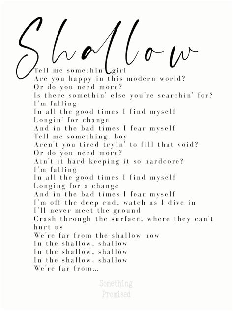 Paroles de Shallow-Song sur Metal Print on Reclaimed Wooden | Etsy