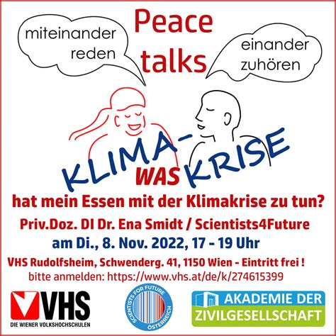 Peace Talk Klima Ern Hrung Miteinander Reden Einander Zuh Ren