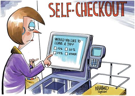 Somehow Self Checkout Just Got Worse Cartoons Drawing Board Opinion