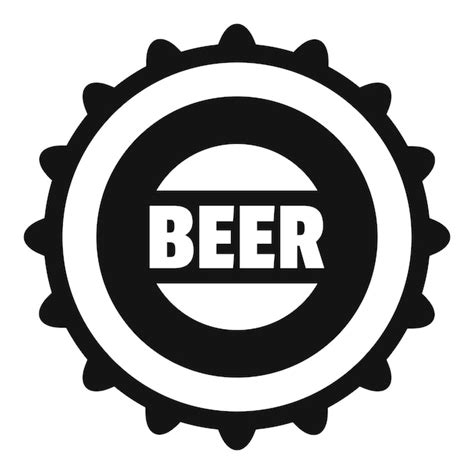 Icono De Tapa De Cerveza Ilustración Simple Del Icono De Vector De Tapa