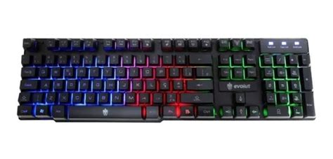 Teclado Semi Mecanico Gamer Usb Pc Computador Abnt2 Led Parcelamento