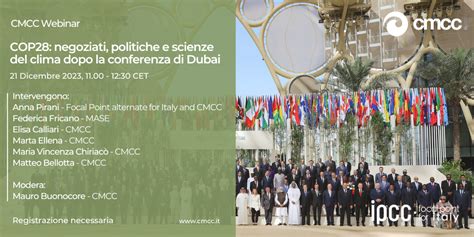 SAVE THE DATE Webinar COP28 Negoziati Politiche E Scienze Del