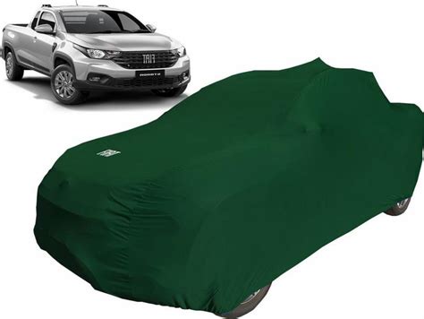 Capa Tecido Para Carro Fiat Strada Cabine Simples Cor Verde MZ Auto