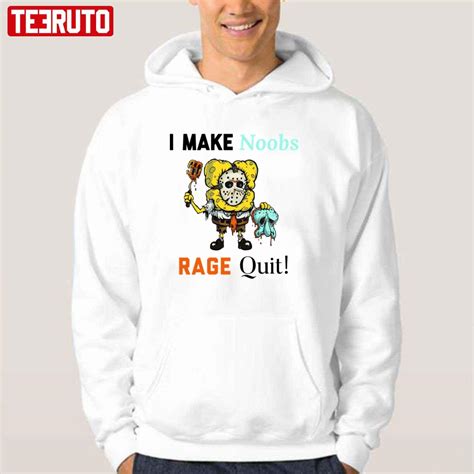 I Make Noobs Rage Quit Creppy Spongebob Unisex T Shirt Teeruto