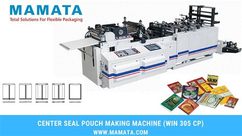 Win 305 Cp High Speed Center Seal Pouch Making Machine Making Bopp