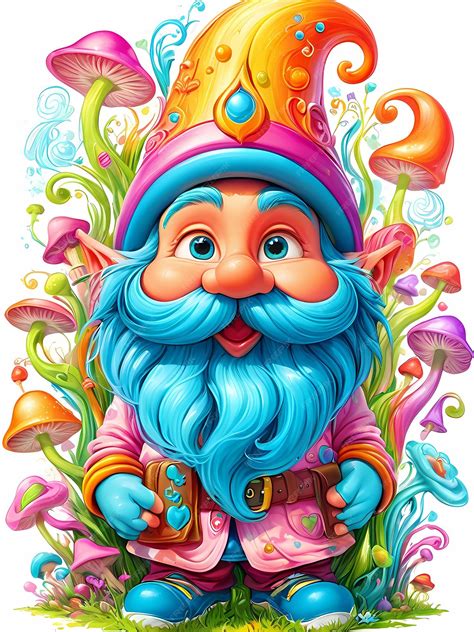 Premium Photo A Cartoon Of A Gnome Fantasy Gnome Cute 3d Cartoon Gnome Isolated White