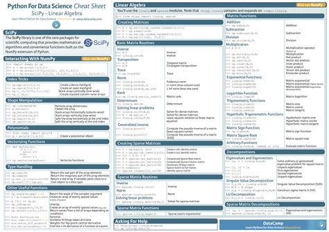 Scikit Learn And Pandas Cheat Sheet 텐서 플로우 블로그 Tensor ≈ Blog