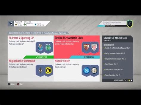 Fifa Sbc Throwback Marquee Matchups Sevilla Fc V Athletic Club