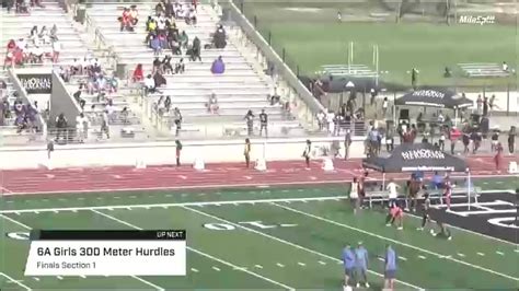 High School Girls 300m Hurdles 6a Finals 1 Uil 5a And 6a Region 3