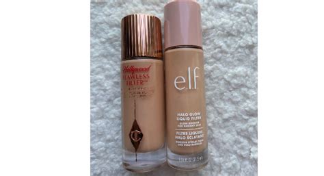 Elf Halo Glow Liquid Filter Vs Charlotte Tilbury Flawless Filter