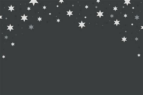 Free Vector | Flat design silver stars background