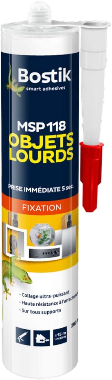 Bostik Mastic Colle De Fixation Msp Objets Lourds Int Rieur