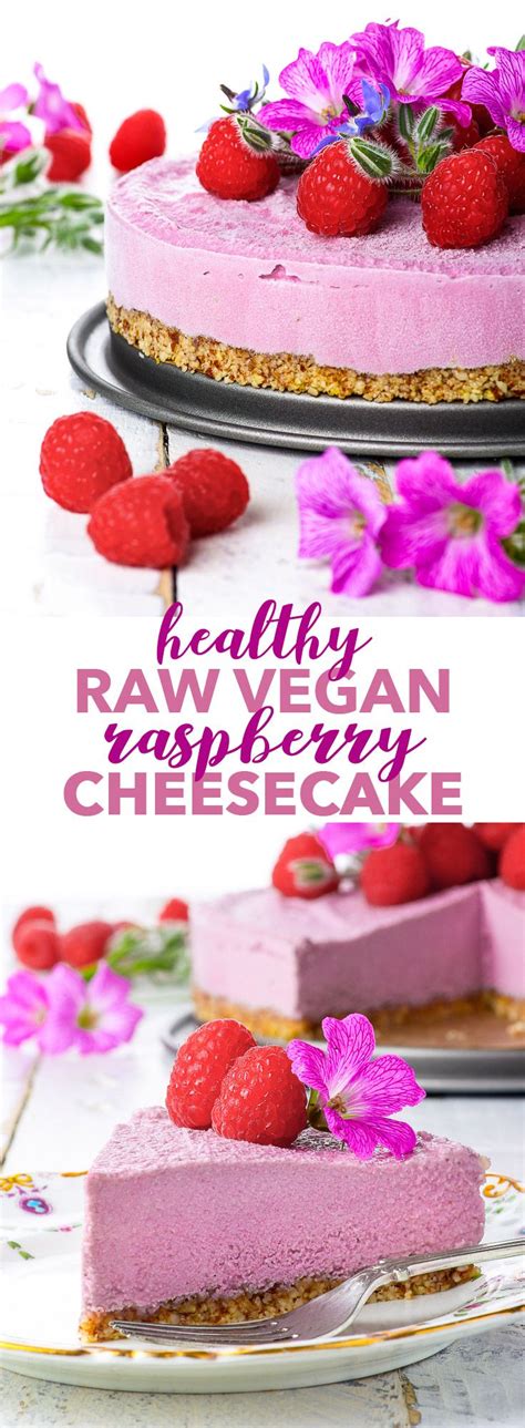 Raw Vegan Raspberry Cheesecake Gluten Dairy Egg Soy Peanut And Refined Sugar Free Vegan