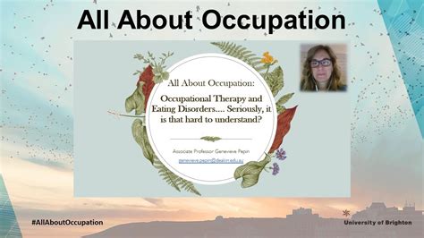 All About Occupation Occupational Therapy And Eating Disorders Youtube