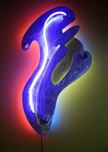 neon sculpture in colore lights of neon and brushed aluminum as well as nightclub sculptures and ...