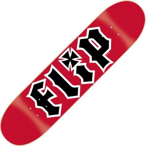 Flip Skateboards Flip Hkd Red Deck 80 Skateboard Decks From Native