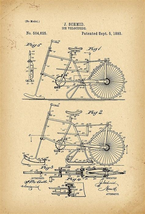 Patent Bicycle Ice Velocipede By Khokhloma Bicycle Bicycle