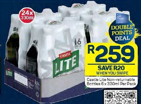 Castle Lite Non Returnable Bottles X Ml Per Pack Offer At Pick N Pay