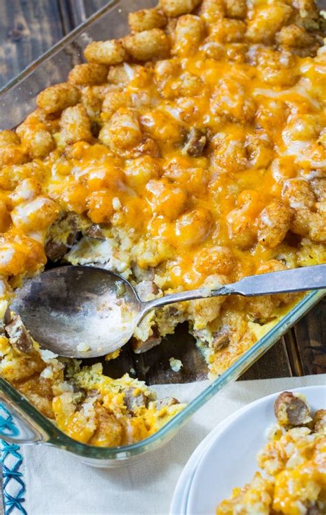 Breakfast Tater Tot Casserole Spicy Southern Kitchen